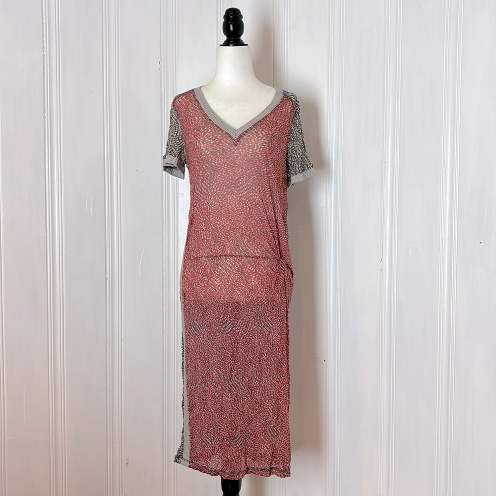 Sheer animal print SANDWICH dress